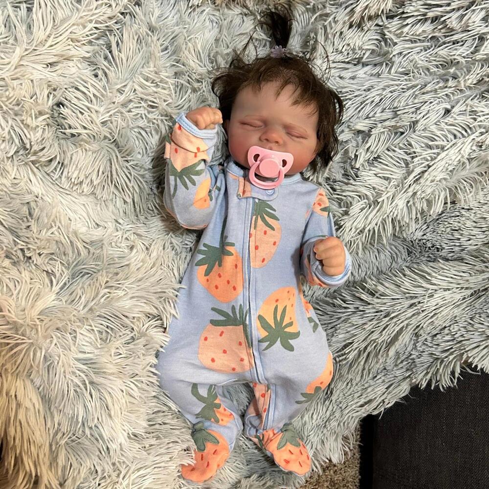 Reborn Newborn Baby Girl Doll Full Silicone Vinyl & accessories (NEW)